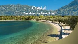  Presentation with windmill - PPT layouts with beautiful-paralia-dexia-bay background and a teal colored foreground