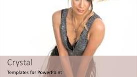  Presentation with festival dance - Audience pleasing PPT layouts consisting of beautiful party festival dance woman wearing tutu and one piece backdrop and a coral colored foreground