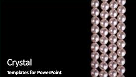  Presentation with pearls - Presentation design having beautiful pearls on black background background and a black colored foreground