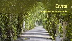  Presentation with safari park beautiful wildlife animal - Theme featuring beautiful pergola in the park background and a tawny brown colored foreground