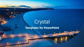  Presentation with dusk - Beautiful PPT layouts featuring beautiful-pier-molo-in-sopot backdrop and a ocean colored foreground