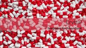 Presentation with pharmaceutical - PPT theme featuring beautiful-pill-capsule-image-pharmaceutical background and a red colored foreground