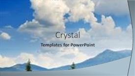  Presentation with pine trees - Theme enhanced with beautiful-pine-trees-on-background background and a light blue colored foreground