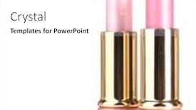  Presentation with pink white - Slide set consisting of beautiful-pink-lipsticks-isolated background and a white colored foreground