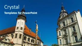  Presentation with secret place - Slide deck having beautiful-place-in-marburg-maribro background and a ocean colored foreground