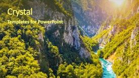 Presentation with bosnia - Slides having beautiful places - famous piva canyon with its background and a tawny brown colored foreground