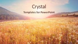  Presentation with foggy - Colorful PPT theme enhanced with beautiful places - fantastic foggy river with fresh backdrop and a lemonade colored foreground