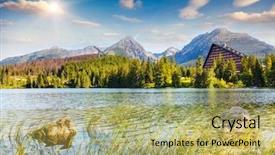  Presentation with shenandoah national park big meadows - Theme consisting of beautiful places - fantastic mountain lake in national background and a  colored foreground