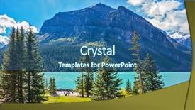  Presentation with banff national park - Colorful PPT layouts enhanced with beautiful places - rocky mountains canada banff national backdrop and a ocean colored foreground