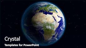  Presentation with planet mars and earth - PPT theme with beautiful planet earth viewing europe background and a black colored foreground