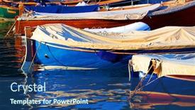  Presentation with best - Beautiful PPT theme featuring beautiful-portofino-cityscape-best-touristic backdrop and a ocean colored foreground