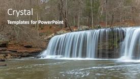  Presentation with tennessee - PPT layouts consisting of beautiful-potter-s-falls background and a gray colored foreground