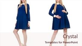  Presentation with coral reefs blue water beautiful sky - Amazing slide set having beautiful pregnant woman in blue backdrop and a lemonade colored foreground