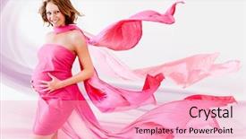  Presentation with abstract beautiful black pink glitter - Colorful slide set enhanced with beautiful pregnant woman with pink backdrop and a lemonade colored foreground