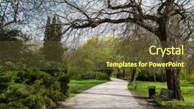  Presentation with public - Beautiful PPT layouts featuring beautiful public park tata hungary backdrop and a tawny brown colored foreground