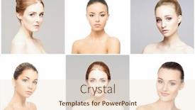  Presentation with skin surgery - PPT layouts with beautiful-pure-and-healthy-female background and a lemonade colored foreground