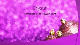  Presentation with purple - Presentation enhanced with beautiful-purple-christmas-balls background and a lilac colored foreground