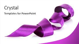  Presentation with satin - Colorful PPT layouts enhanced with beautiful purple satin ribbon isolated backdrop and a white colored foreground