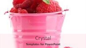  Presentation with white - Cool new theme with beautiful-raspberries-in-bucket-isolated backdrop and a coral colored foreground