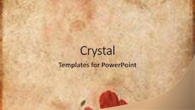  Presentation with brown floral - Amazing slides having beautiful red and brown background image with interesting texture floral elements and plenty of space for text backdrop and a coral colored foreground