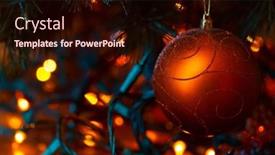  Presentation with christmas red - PPT layouts enhanced with beautiful-red-christmas-ball-xmas background and a wine colored foreground