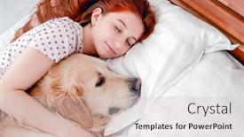  Presentation with hair - Cool new slide deck with beautiful-red-hair-girl-napping backdrop and a lemonade colored foreground