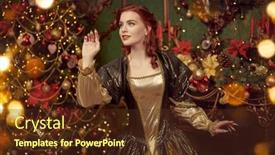  Presentation with fairy tales - PPT theme having beautiful-red-haired-princess background and a  colored foreground