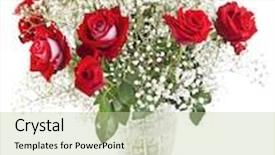  Presentation with crystal - Presentation with digital paper background with scheme background and a light gray colored foreground