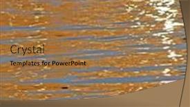  Presentation with water sun - Audience pleasing presentation consisting of beautiful reflection of the sun's rays on the water backdrop and a coral colored foreground