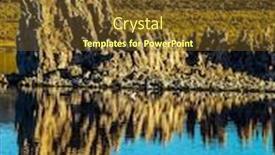  Presentation with reflection - PPT theme having beautiful-reflection-picturesque-mono-lake background and a tawny brown colored foreground