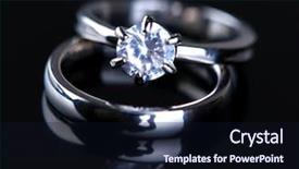  Presentation with abstract beautiful black pink glitter - Audience pleasing PPT layouts consisting of beautiful rings isolated on black backdrop and a wine colored foreground