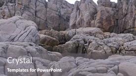  Presentation with rock stone - Presentation theme enhanced with beautiful-rock-as-a-background background and a gray colored foreground
