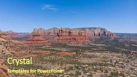  Presentation with arizona desert - Amazing presentation having beautiful rock formations backdrop and a violet colored foreground