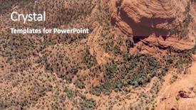  Presentation with arizona desert - Beautiful presentation theme featuring beautiful rock formations backdrop and a violet colored foreground