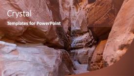  Presentation with nevada desert - Beautiful PPT theme featuring beautiful-rock-formations backdrop and a tawny brown colored foreground