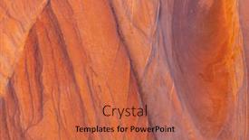  Presentation with nevada desert - Presentation design consisting of beautiful-rock-formations background and a coral colored foreground