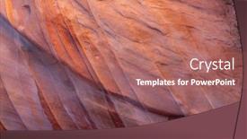  Presentation with nevada desert - PPT theme having beautiful-rock-formations background and a coral colored foreground