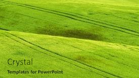  Presentation with rolling hills - Slide set with beautiful-rolling-hills-in-southern background and a gold colored foreground