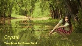  Presentation with romantic - Theme consisting of beautiful-romantic-asian-girl-sits background and a tawny brown colored foreground
