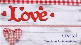  Presentation with valentines day - Theme enhanced with beautiful romantic background on valentines background and a sky blue colored foreground