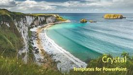  Presentation with beautiful nature - Presentation theme having beautiful-rural-irish-country-nature background and a tawny brown colored foreground