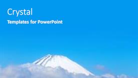  Presentation with mount fuji - Cool new theme with beautiful-sacred-mount-fuji-fujiyama backdrop and a gray colored foreground