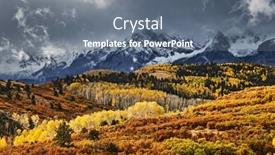  Presentation with mountain view - Presentation theme consisting of beautiful-san-juan-mountains background and a ocean colored foreground