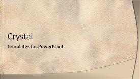  Presentation with silica sand industry - PPT theme having beautiful sand background background and a lemonade colored foreground