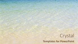  Presentation with sand - Audience pleasing slide set consisting of beautiful-sand-beach-on-tropical backdrop and a lemonade colored foreground