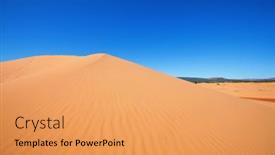  Presentation with sand dunes - Cool new slides with beautiful-sand-dunes-in-desert backdrop and a yellow colored foreground