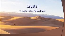 Presentation with nevada desert - Audience pleasing PPT layouts consisting of desert at sunrise death backdrop and a sky blue colored foreground