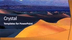  Presentation with nevada desert - Slide set consisting of desert at sunrise death background and a navy blue colored foreground