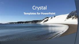  Presentation with newfoundland - Amazing slide set having beautiful sandy beach in newfoundland backdrop and a teal colored foreground