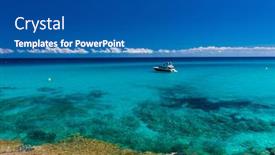  Presentation with beach - Slides having beautiful-sandy-beach-of-cala background and a ocean colored foreground